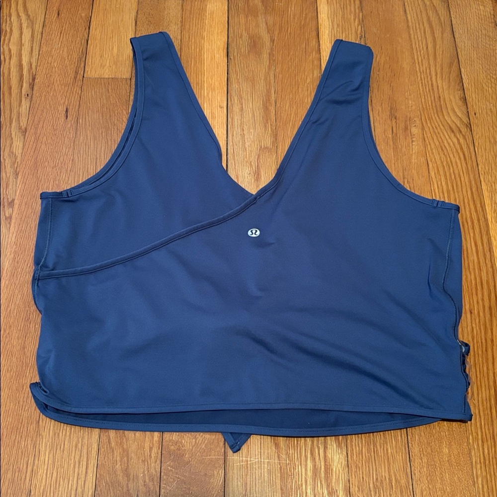 Lululemon Twist Me Up Crop Tank in color Code Blue - Picture 8 of 13